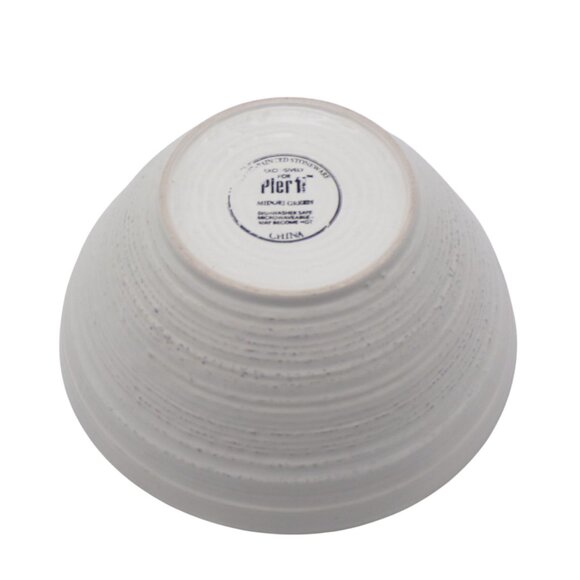 Pier 1 Imports Hand Painted Stoneware Crackle Midori Green Soup Cereal Bowl 6" - Picture 5 of 6